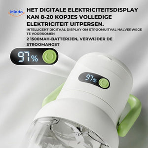 JuiceX Mixer mit digitalem Display und langer Akkulaufzeit