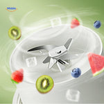 JuiceX kabelloser Mixer mit Edelstahlmesser und Obst www.middo.de