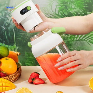 JuiceX tragbarer Mixer einfach schütteln für Säfte www.middo.de
