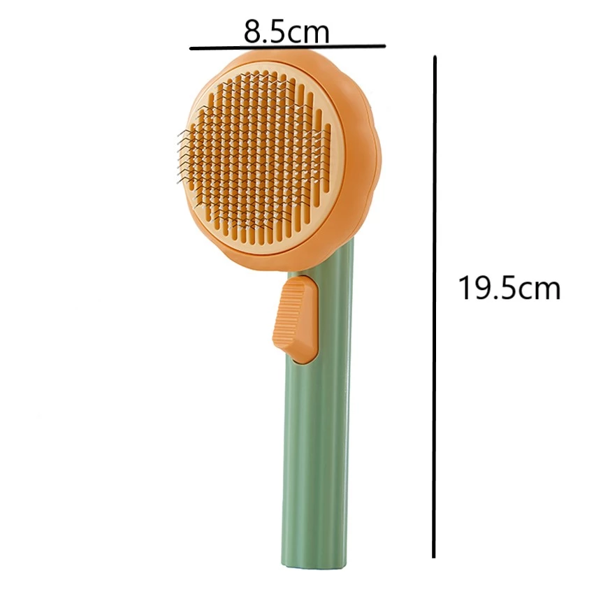Abmessungen der KatKam™ Bürste, 8,5 cm breit, 19,5 cm lang