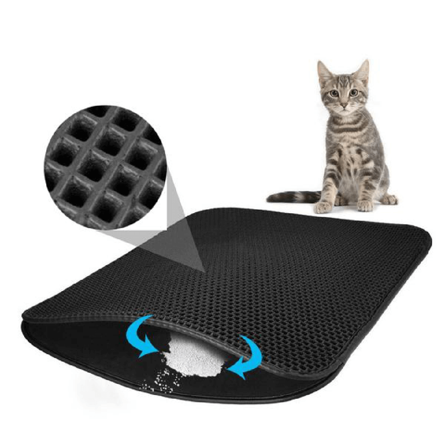 Katzenstreuauffangmatte für Katzenstreu.