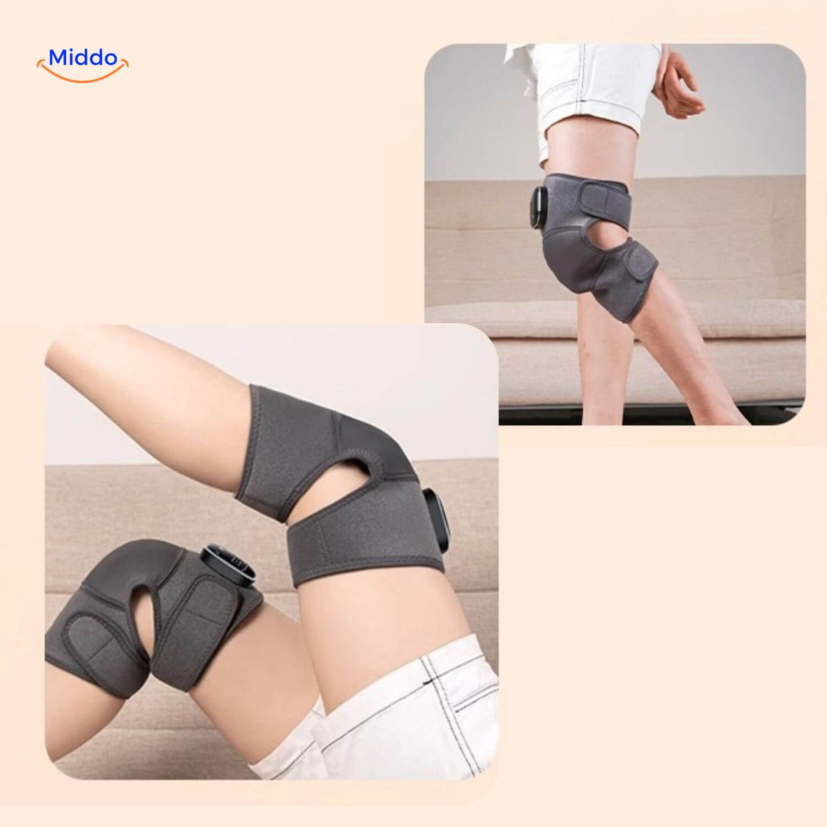 KneeRelief Pro tragbares Therapie-Knie-Massagematte