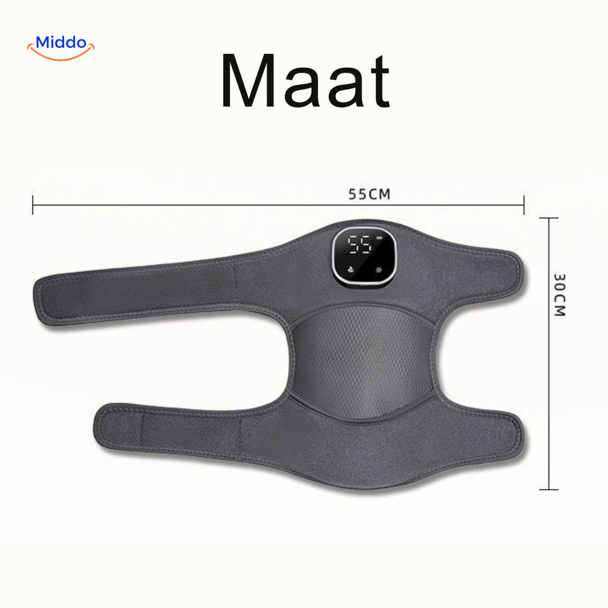 KneeRelief Pro Kniebeschwerdetherapie Größentabelle www.middo.de