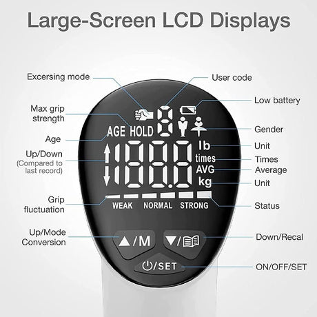 LCD-Display mit verschiedenen Funktionen und Messungen