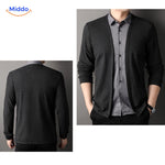 LayerFlex Knit Herren in 2-in-1 Hemd stilvoll und elegant