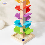 LearnPlay Ballenbahn Baum im Naturholz-Stil www.middo.nl