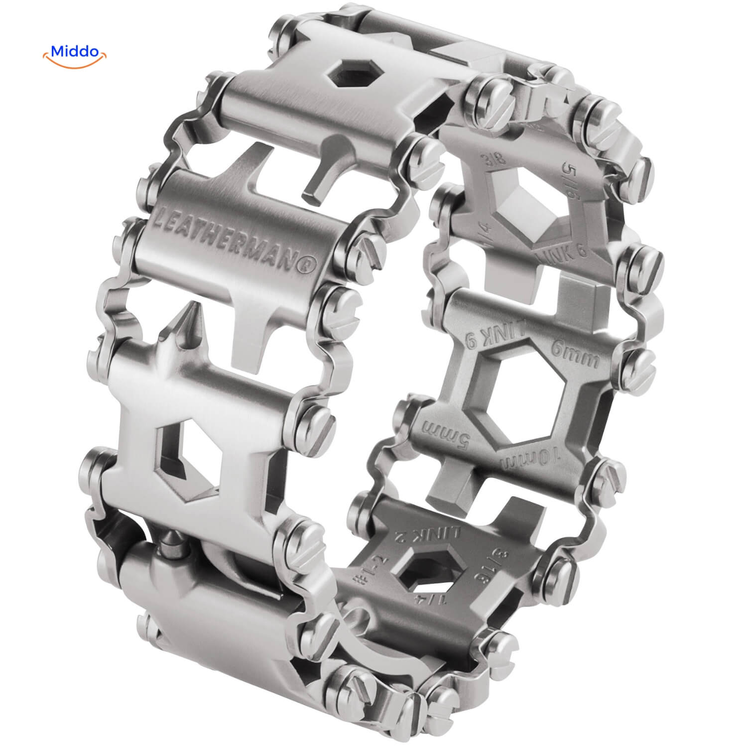 Leathermand Logo Silber Armband