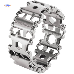 Leathermand Logo Silber Armband