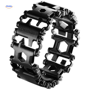 Leathermand Logo Schwarz Armband