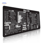 Lernopad Mauspad MacBook macOS Shortcut Übersicht Apple Arbeitsplatz Zubehör www.middo.de