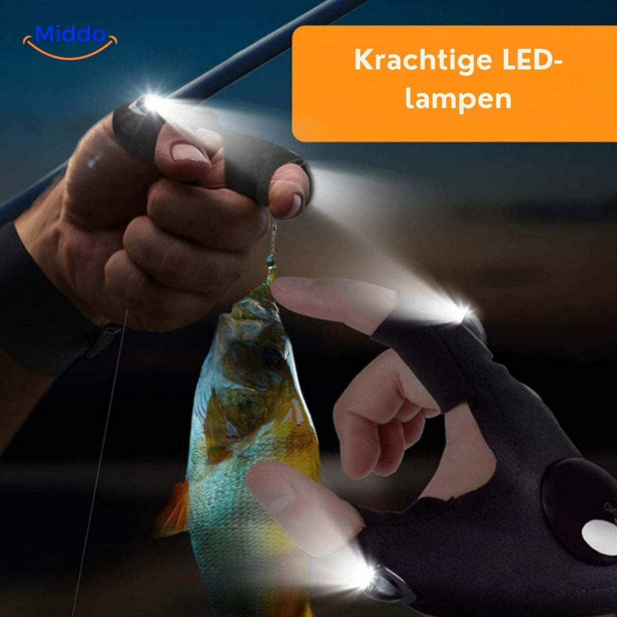 LightGrip Handschuhe mit LED-Beleuchtung zum Angeln