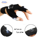 LightGrip Handschuhe mit LED-Licht für Outdoor-Sportarten