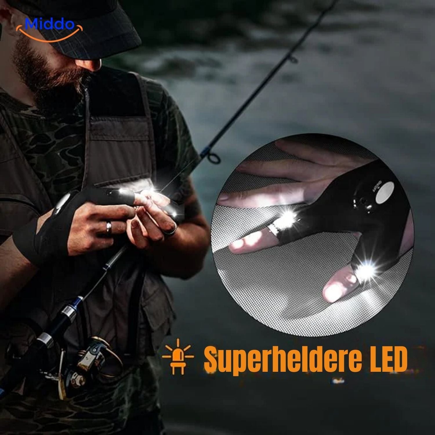 LightGrip Handschuhe mit LED-Beleuchtung und Funktionen