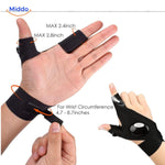LightGrip-Handschuhe mit verstellbarem Handgelenkband