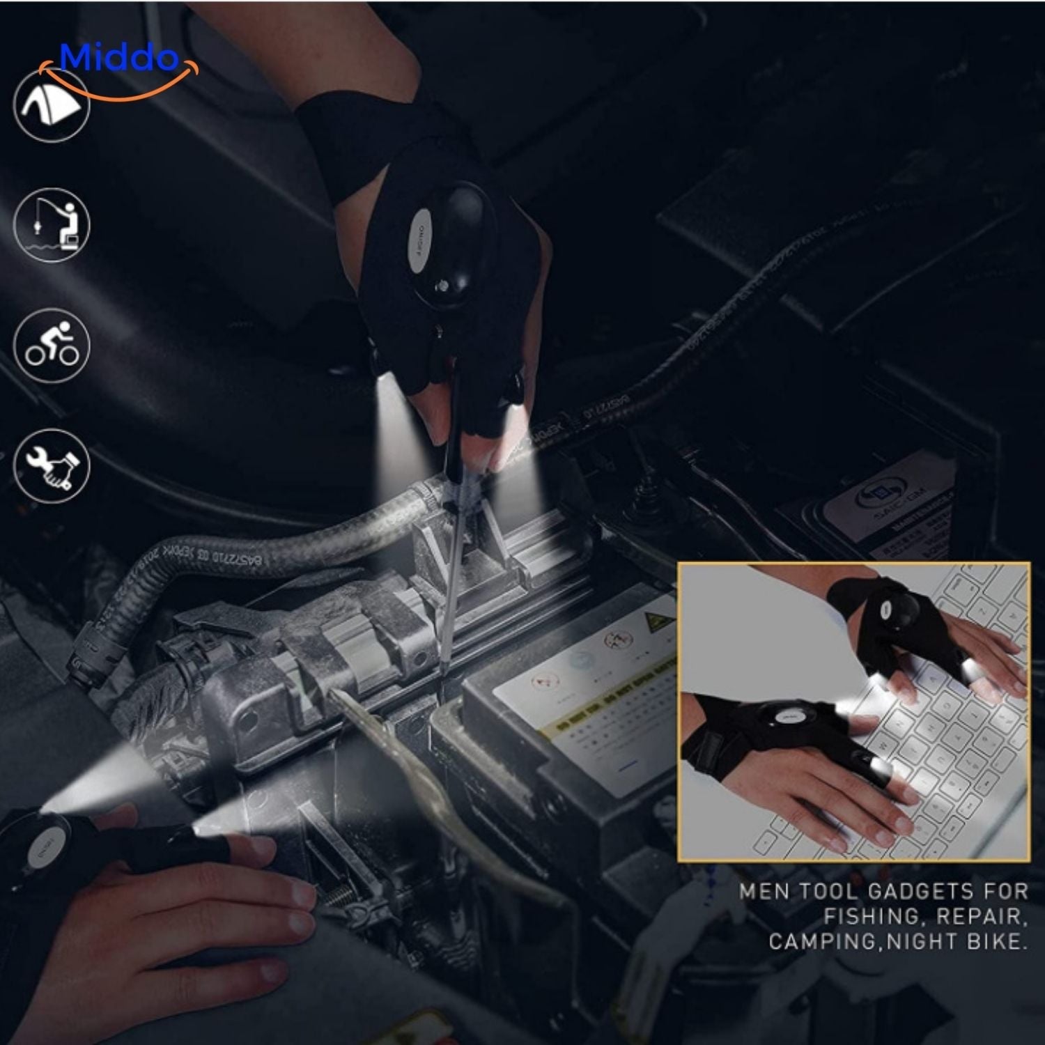 LightGrip Handschuhe für Reparaturen und Camping