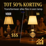 50% Rabatt auf die LumaVino Flaschenlampe von Middo.de