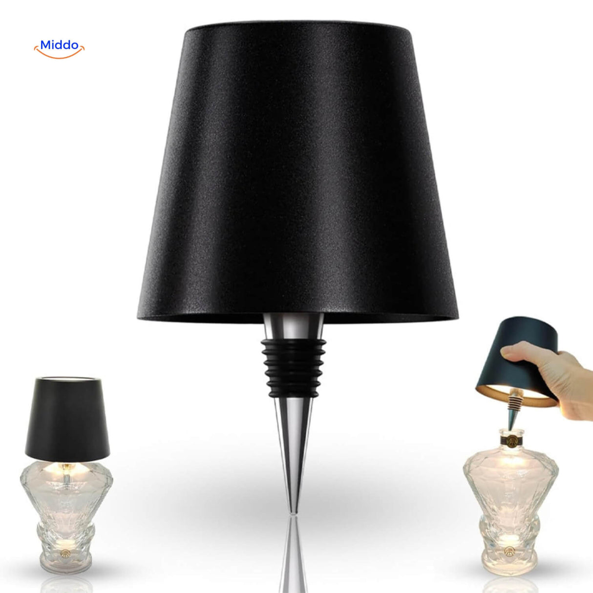 LumaVino Weinglaslampe – Verwandle jede Flasche in eine bezaubernde Lichtquelle – Ansicht 15