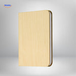 LumiFold Schreibtischlampe in heller Holzfarbe www.middo.nl