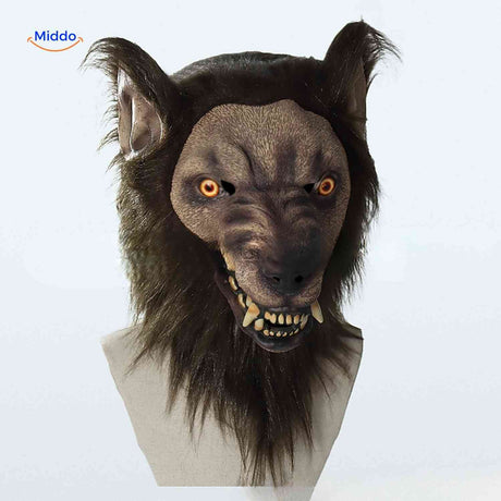Lupinox Maske - Gruseliges Wolfskostümzubehör für Halloween | www.middo.de