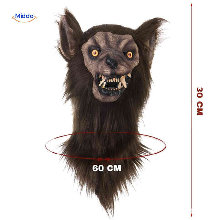 Lupinox Halloween-Wolfmaske, 60 cm – www.middo.de
