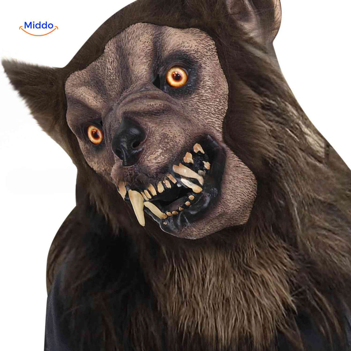 Lupinox Maske – Schockierende Wolfsmaske Nahaufnahme www.middo.de