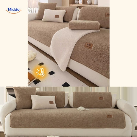 LuxeLamb Sofakissen farbig mit Zierkissen