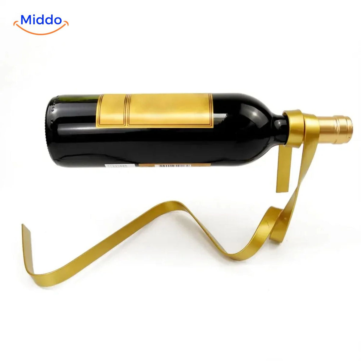 Luxura Weinregal goldenes Band Weinflaschenhalter