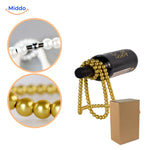 Luxura WineRack goldene Perlen Weinflaschenhalter