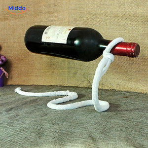 Luxura Weinregal weißer Seilhalter