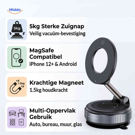 MagnaFold Halterung starker Saugnapf MagSafe Handyhalterung mehrere Oberflächen