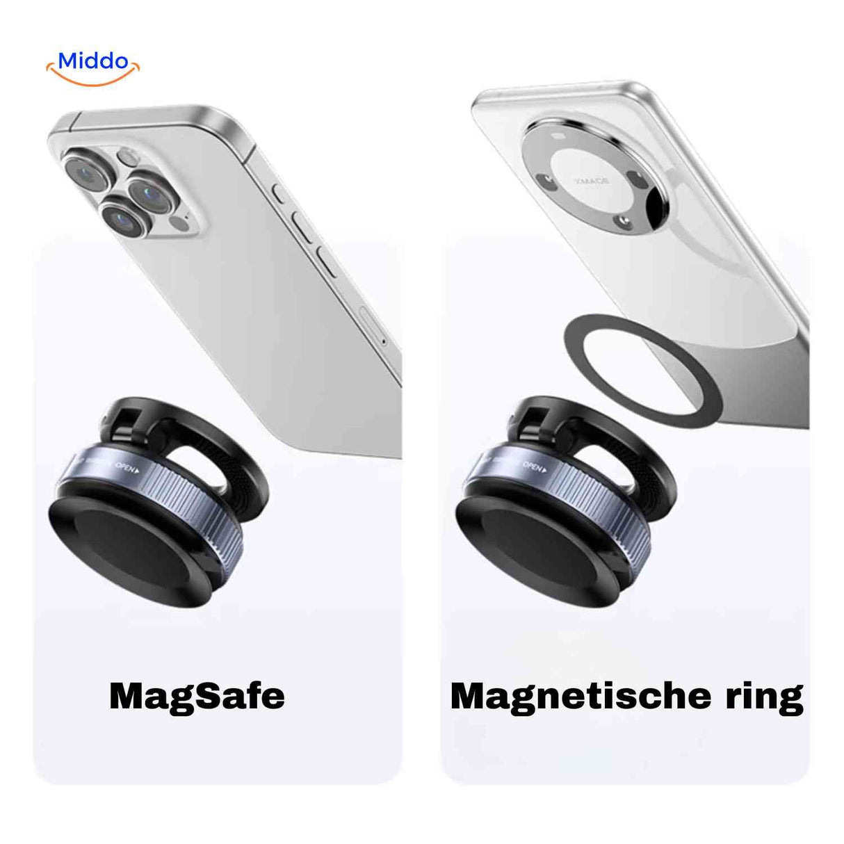MagnaFold Halterung verstellbare Handyhalterung Vakuum-Basis Drehknopf