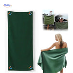 MagnaTowel Strand grüne Handtuch mit Magneten www.middo.de