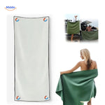 MagnaTowel Strand weiße Handtuch mit Magneten www.middo.nl