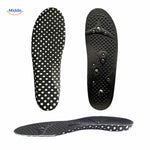 MagneFlex Einlegesohlen schwarz mit weißen Punkten zur Schmerzlinderung www.middo.de