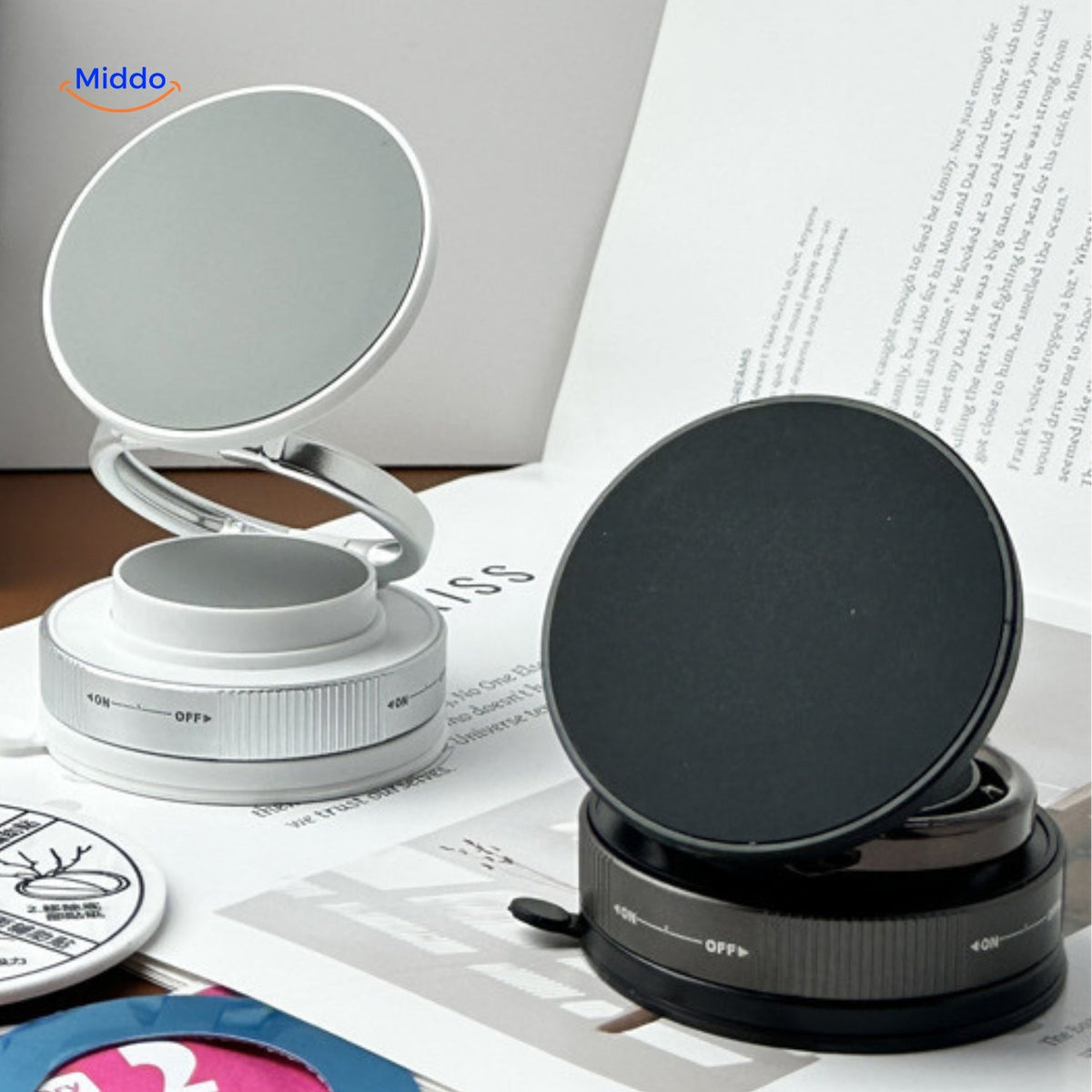 Magnevo Telefonhalter magnetische Halterung in Silber und Schwarz – www.middo.de