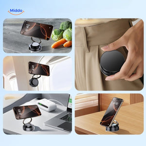 Magnevo Telefonhalter – vielseitiger magnetischer Standfuß www.middo.de