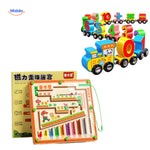 MagnoMaze Spielzeugzug aus Holz mit magnetischem Kugellabyrinth - www.middo.de