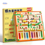 MagnoMaze Spiel aus Holz - Magnetisches Labyrinth für Kinder | Pädagogisches Spielzeug von www.middo.de