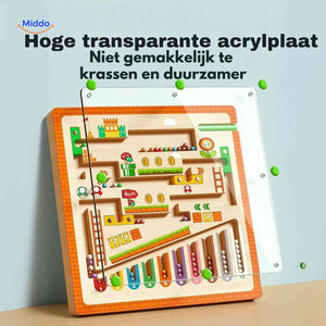 MagnoMaze Spiel aus Holz – Magnetisches Labyrinth mit Acrylplatte, langlebig und stabil. Besuchen Sie uns auf www.middo.de!