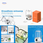 MiniWash Pro kabelloses Design mit leistungsstarkem Akku www.middo.nl