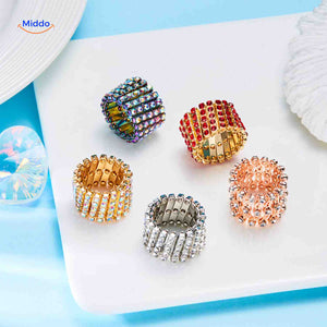 Morphix Ring - Breite Ringe mit Strass - Set kaufen auf www.middo.de