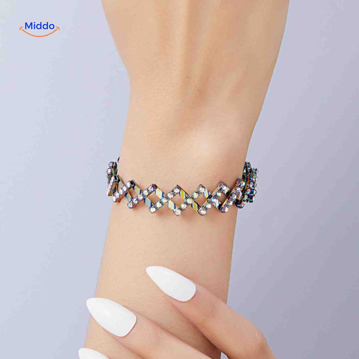 Morphix Ring aus Silber mit Strassarmband - www.middo.de