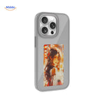 NFCScreen Hülle in grauer Farbe mit Abbildung einer Frau www.middo.nl