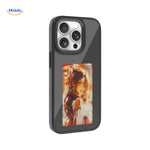 NFCScreen Case schwarz mit einem Bild einer Frau in Pose www.middo.nl