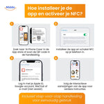 NFCScreen Case schwarz mit Winterfoto und Hund www.middo.nl