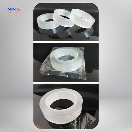 NanoGrip Multipack doppelseitiges Klebeband für mehrere Anwendungen www.middo.nl