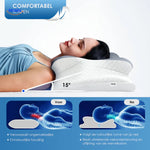 NeckRest Kissen in Schlafhaltung mit weicher Unterstützung www.middo.de