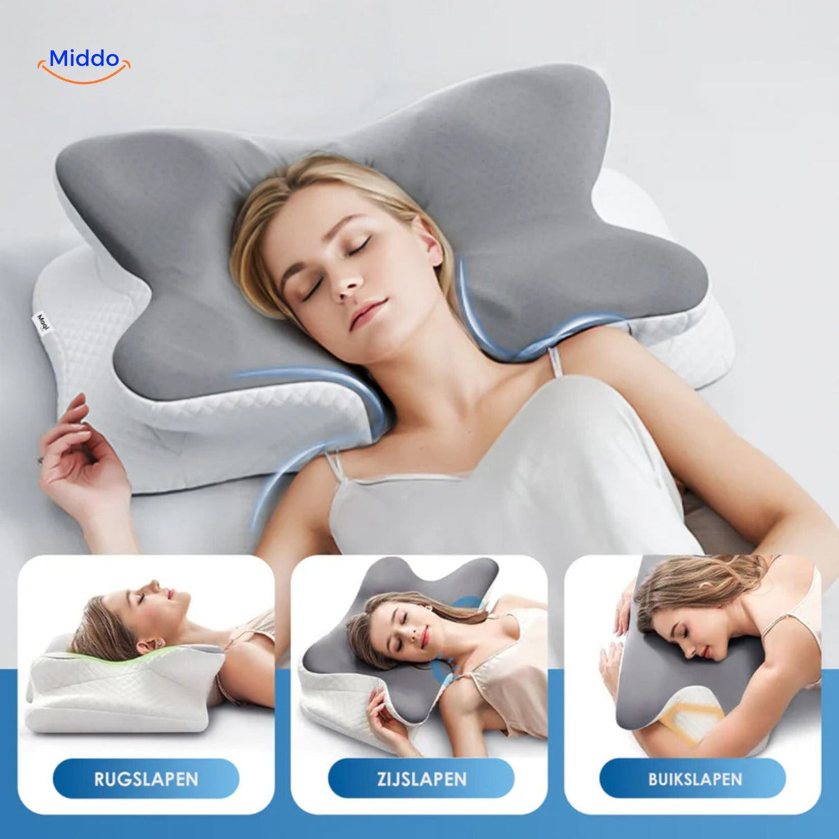 NeckRest Kissen für komfortable Unterstützung www.middo.de