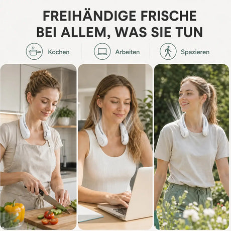 NekFan - Tragbarer Aufladbarer Nackenventilator für Direkte Kühlung – Ansicht 4