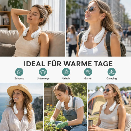 NekFan - Tragbarer Aufladbarer Nackenventilator für Direkte Kühlung – Ansicht 5
